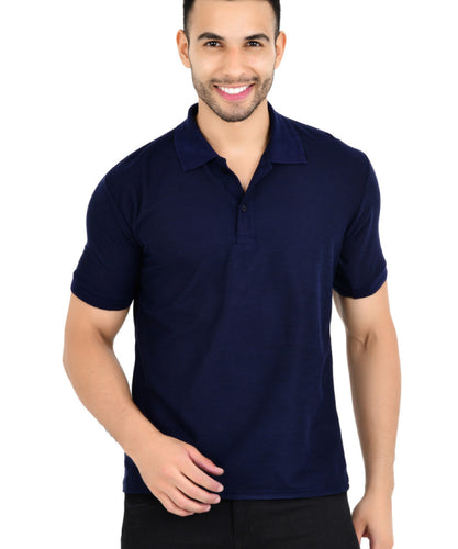 Men Solid Polo Neck Multicolor T-Shirt Pack of 1