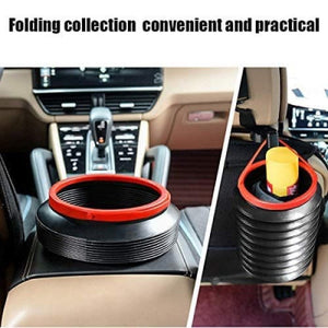 1. Mini Car Trash Can Portable Folding Storage Bucket