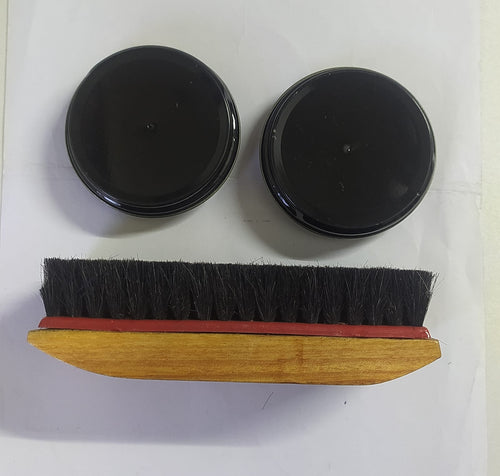PACK OF SHOE POLISH WAX - 2 PC + SHOE BRUSH - 1 PC