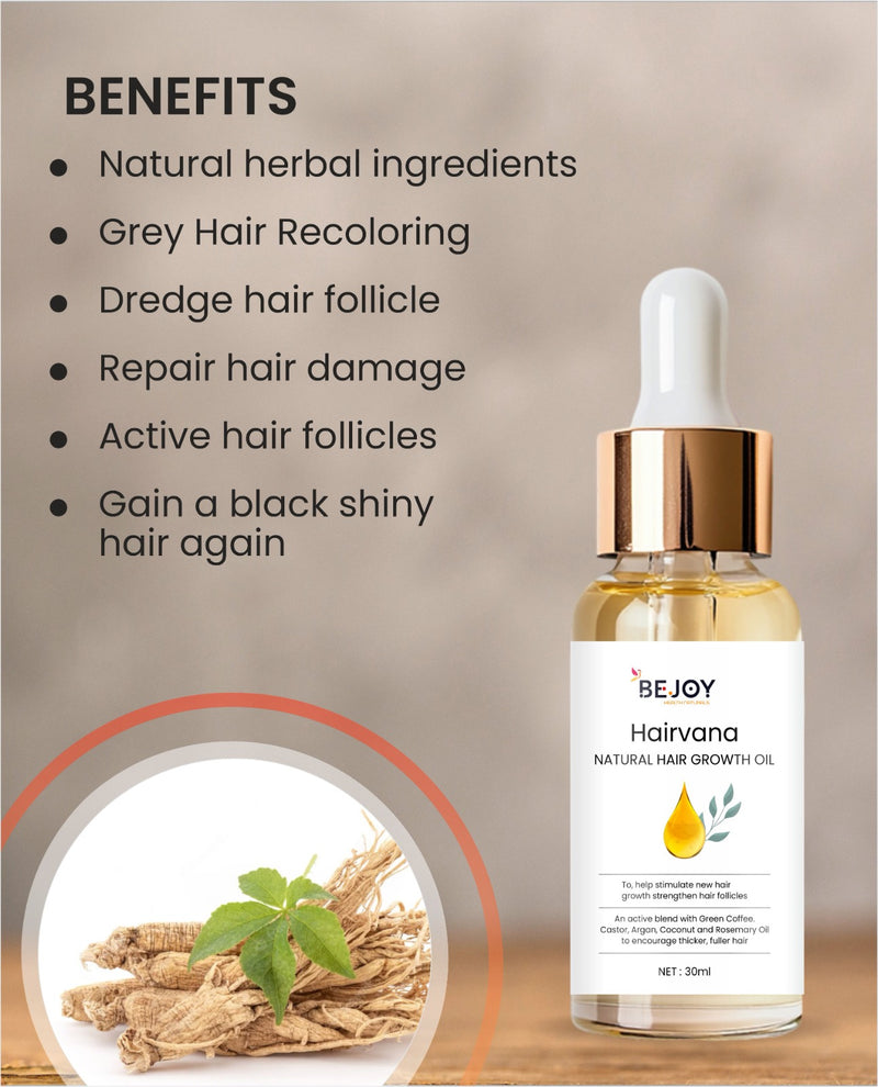 BEJOY Hairvana NATURAL HAIR GROWTH OIL ( Pack Of 2 )