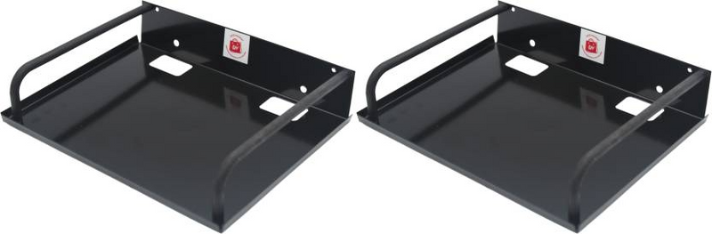 Black Die Iron Free Sky Set Top Box Shelf, For Dish TV Setup ( Pack Of 2 )