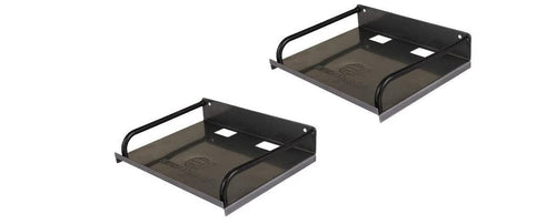 Black Die Iron Free Sky Set Top Box Shelf, For Dish TV Setup ( Pack Of 2 )