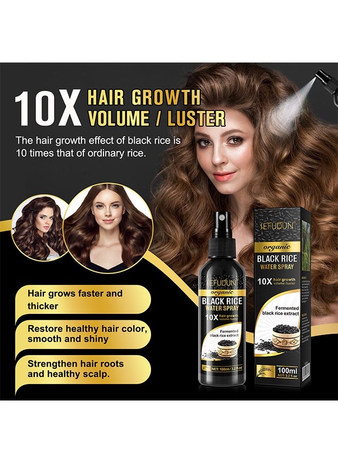 Black Rice Water for Hair Growth & Hair Fall Control – Strengthening & Nourishing Hair Treatment (Pack of 1)