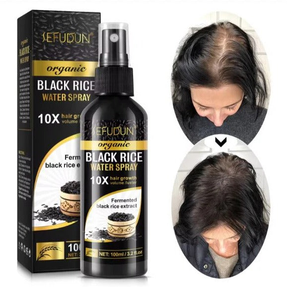Black Rice Water for Hair Growth & Hair Fall Control – Strengthening & Nourishing Hair Treatment (Pack of 2)