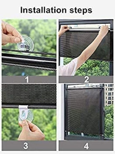 Blackout Roller Blinds with Suction Cups,UV Resistant Roller Blinds,Indoor Sun Protection Roller Shades