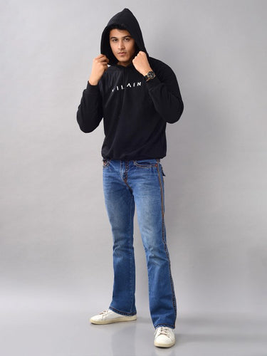 Brand Logo Printed Hooded Sweatshirt