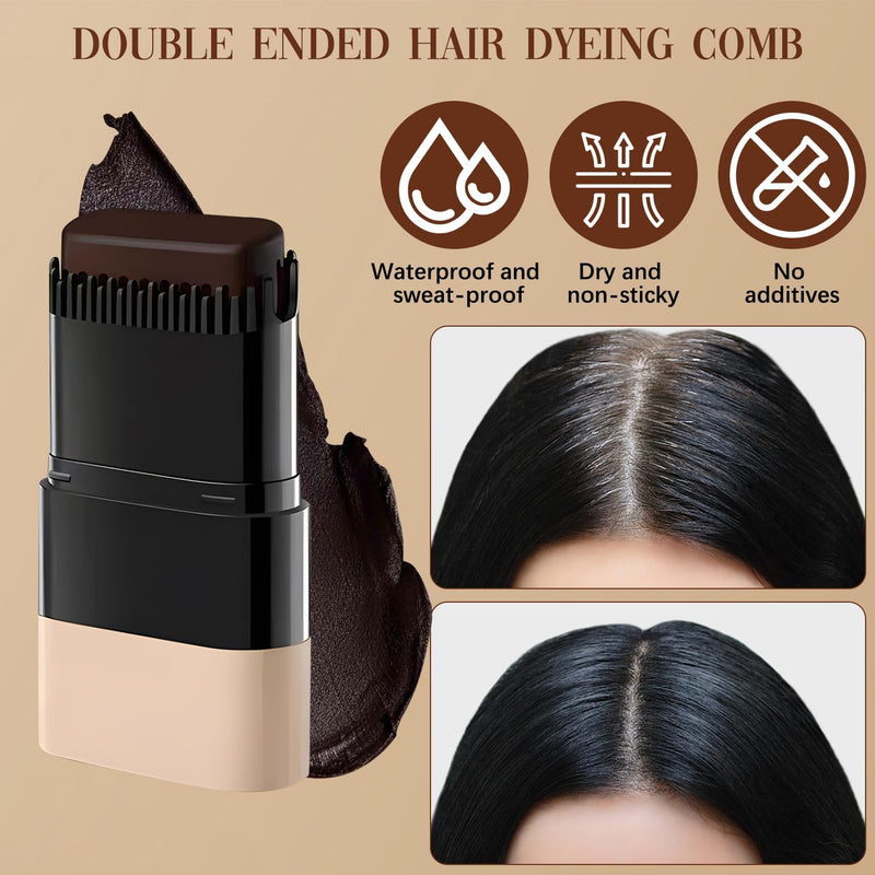 Instant Hair Color Stick with Built-In Comb