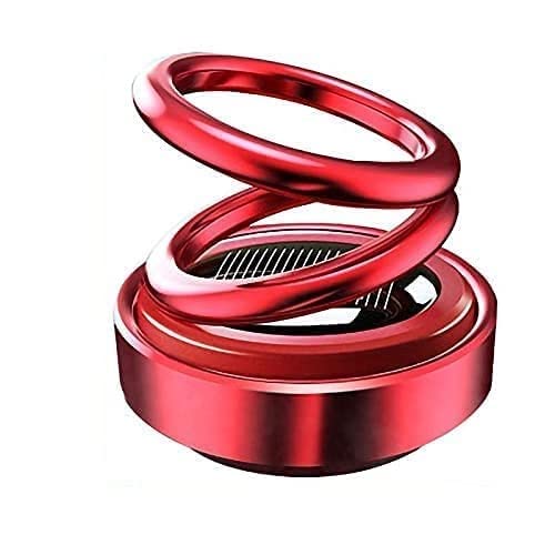 Car Dashboard Solar Power Rotating Double Ring Solar Perfume