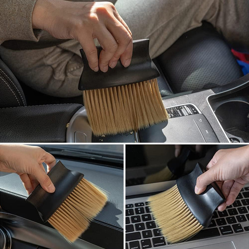Car Interior AC Vent Cleaning Brush Soft Duster Interior Cleaning Detailing Accessories Dusting Tool