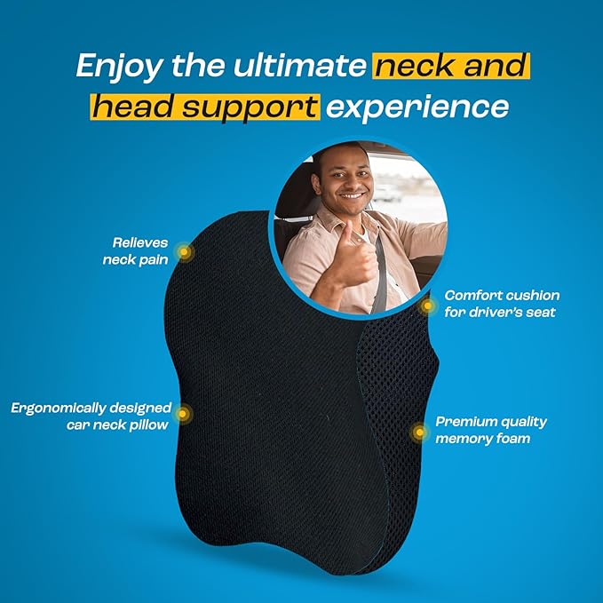 Car Neck Rest Memory Foam Pillow - Midium (RHR)
