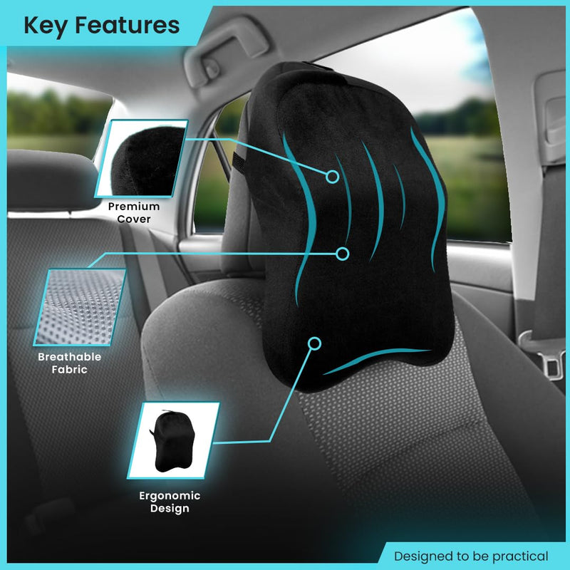 Car Neckrest Memory Foam Pillow for Neck Support