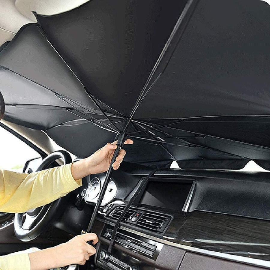 Car Windshield Sun Shade Umbrella, Foldable Car Sunset Umbrella Cover Block Car Front Window Protection