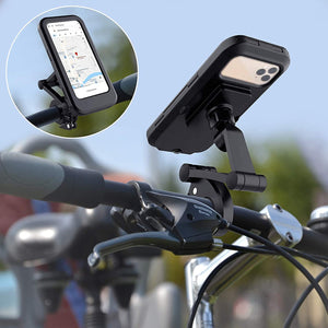 1. Bicycle Phone Holder Lightweight ABS Phone Mount Adjustable Mobile Phone Support