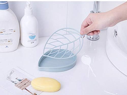 Leaf-Shaped Double Layer Soap Dish Set (PACK OF 2)
