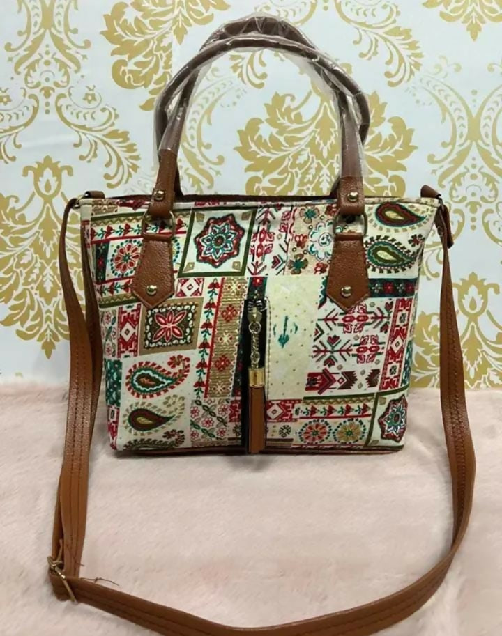 Premium Ethnic Print Tote Bag