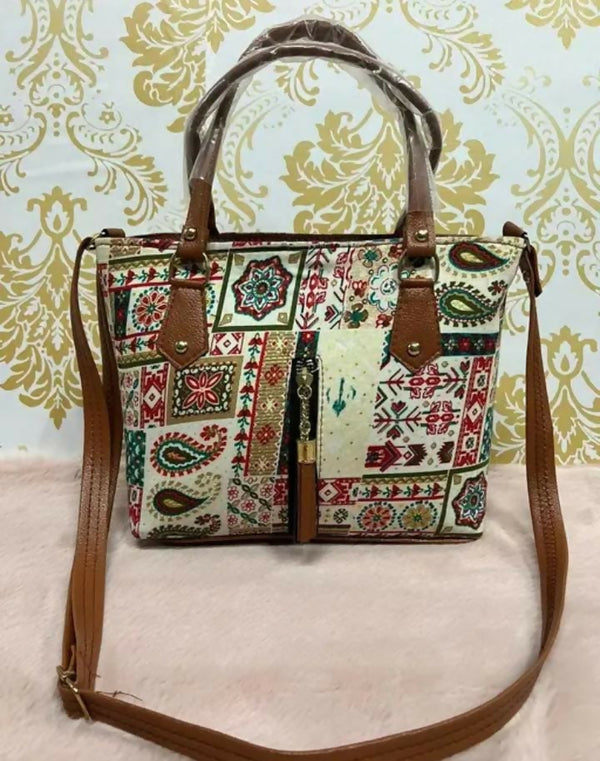 Premium Ethnic Print Tote Bag