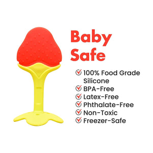 1. Baby Silcone Fruit Vegetable Nibbler Soother Teether