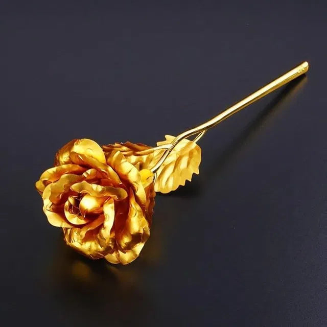 Tekcool Decorative 24K Golden Artificial Rose.Buy Tekcool decorative 24K golden artificial rose. Premium everlasting gold rose perfect for gifting on Valentine’s Day, anniversaries and special occasions.