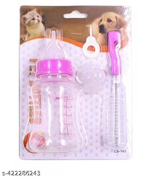Plastic Feeding Bottles for Puppy (Multicolor, 150 ml)Plastic Feeding Bottle for Puppy (Multicolor, 150 ml) – Safe & Easy Pet Nursing Bottle