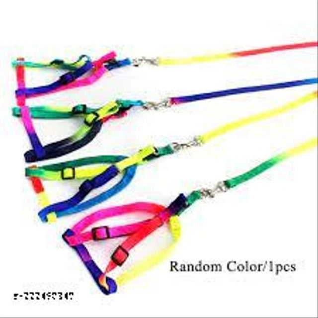 Nylon Dog Harness (Multicolor, 0.5 mm)Nylon Dog Harness (Multicolor, 0.5 mm) – Lightweight & Adjustable Pet Harness