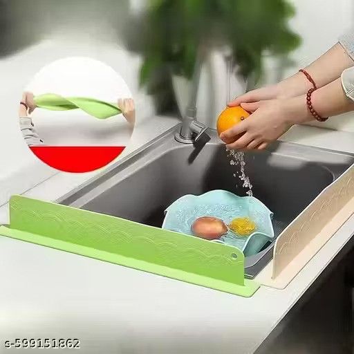 Kitchen Water Splash Guard Sink Splashback for Dish Washing.Kitchen Water Splash Guard Sink Splashback for Dish Washing | Silicone Faucet Splash Protector Mat for Kitchen & Bathroom Sink