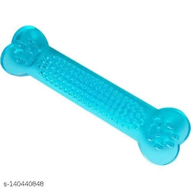 Silicone Flat Bone Toy for Pet (Multicolor)Silicone Flat Bone Toy For Dogs & Cats (Multicolor) | Durable Dental Chew & Interactive Pet Toy