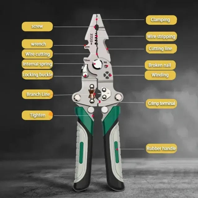 Foldable Multi-Tool Pliers for Electricians (Pack of 1)Electrician Multi-Tool Pliers – Foldable Repair & Cutting Tool