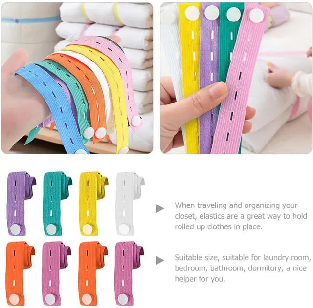 Classified Storage Sorting Bundling Elastic Bands (Pack of 10) | Multi-Purpose Rubber Bands for Office, Home, School, Document, Money & Packaging Organization