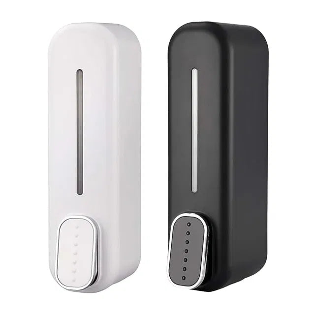 Wall Mount Hand Liquid Shampoo Shower Gel Dispenser for Hotel Bathroom White.Wall Mounted Bathroom Accessory