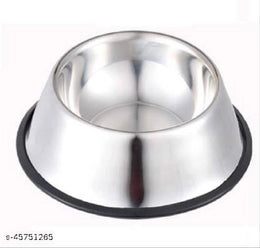 Stainless Steel Feeding Bowl for Pet (Multicolor, 150 ml)