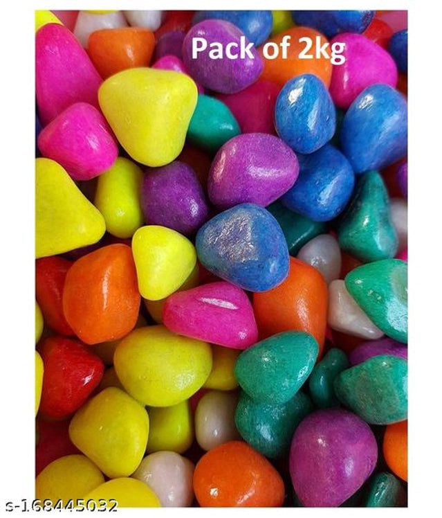 Decoration Pebbles Stones (Multicolor, 1000 g)Decoration Pebbles Stones (Multicolor, 1000 g) – Natural Decorative Stones for Garden & Aquarium