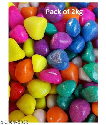 Decoration Pebbles Stones (Multicolor, 1000 g)Decoration Pebbles Stones (Multicolor, 1000 g) – Natural Decorative Stones for Garden & Aquarium