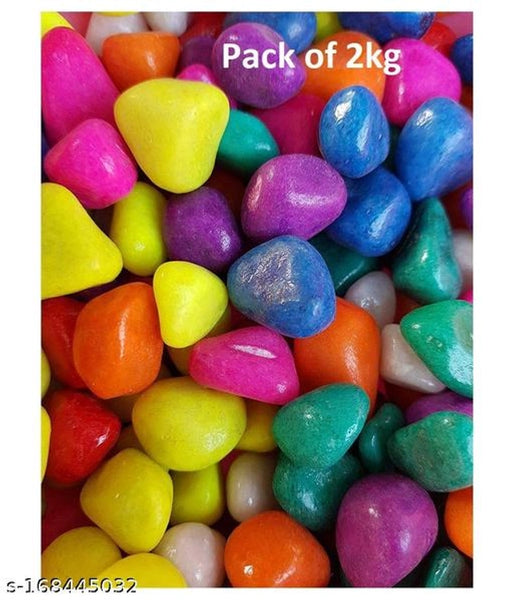 Decoration Pebbles Stones (Multicolor, 1000 g)Decoration Pebbles Stones (Multicolor, 1000 g) – Natural Decorative Stones for Garden & Aquarium