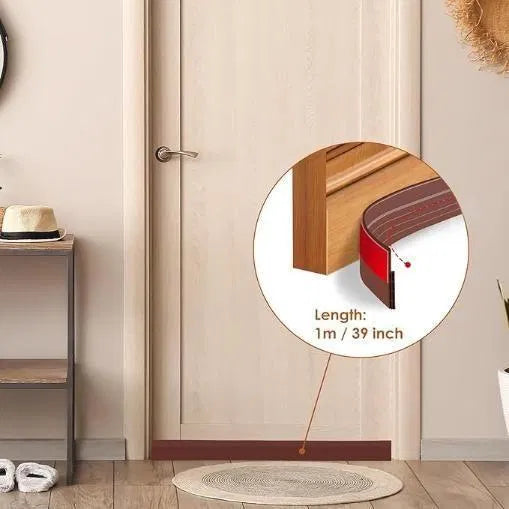 Self-Adhesive 1m Wood Floor Transition Strip Tape | Durable Flooring Edge & Gap Cover Tape for Wood, Laminate, Tile & Home or Office Use