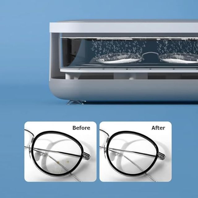 Household Mini Portable Ultrasonic Vibration Cleaning Machine for Jewelry Glasses.Ultrasonic Cleaner for Glasses & Jewelry – Compact & Easy to Use