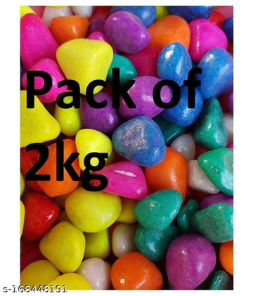 Decoration Pebbles Stones (Multicolor, 2000 g)