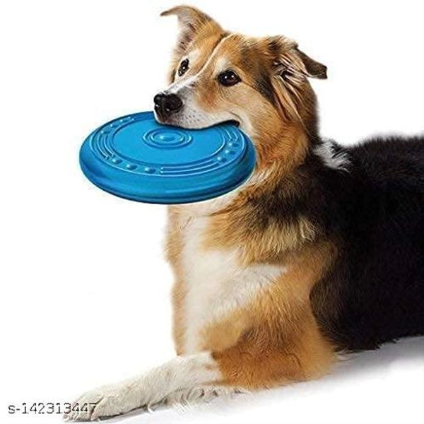 狗狗矽膠飛碟玩具（多色）－柔軟耐用的互動式拋接玩具