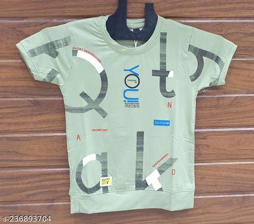 Cotton Blend Round Neck Printed T-Shirt for Boys (Mint Green, 2-3 Years).Soft, breathable cotton blend round neck printed t-shirt for boys aged 2–3 years. Comfortable, lightweight, and perfect for daily wear, playtime, and casual outings.