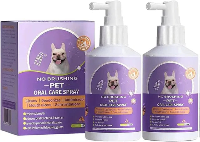 Pet Tooth Cleaning Spray ( Pack of - 1)Teeth Cleaner & Bad Breath Remover for Dogs & Cats.Fresh Breath & Teeth Protection Solution.