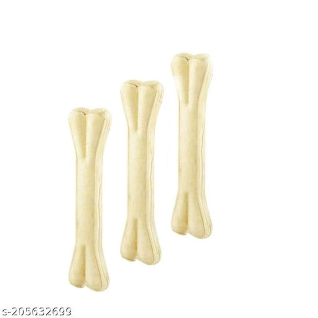 Rawhide Bone Treat for Dog (8 inches, Pack of 3)Rawhide Bone Treat for Dogs – 8 Inch Long Lasting Chew (Pack of 3)