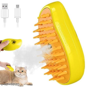 Silicone 3 in 1 Cat Steamy Brush Cleanser (Multicolor)
