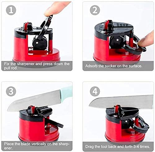 Manual Kitchen Knife Sharpener for Sharpening Stainless Steel Tools.Restore Sharpness in Seconds.