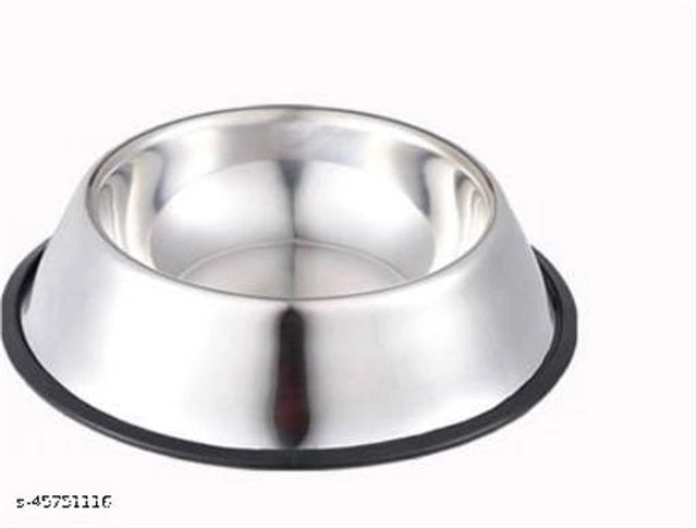 Stainless Steel Feeding Bowl for Pet (Multicolor, 600 ml)Stainless Steel Feeding Bowl For Dogs & Cats (Multicolor, 600 Ml) | Rust Proof Durable Pet Food & Water Bowl