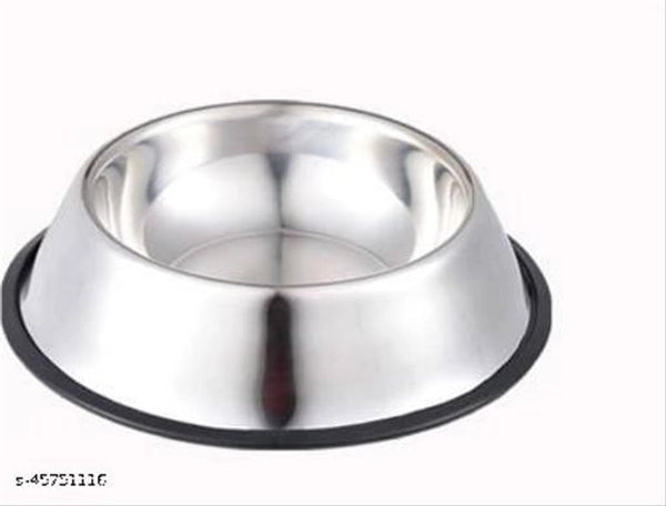 Stainless Steel Feeding Bowl for Pet (Multicolor, 600 ml)Stainless Steel Feeding Bowl For Dogs & Cats (Multicolor, 600 Ml) | Rust Proof Durable Pet Food & Water Bowl
