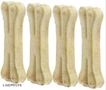 Rawhide Bone Treat (Multicolor, Pack of 4)