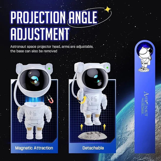 Astronaut Galaxy Projector - 360 Magnetic Head Rotation, Remote Control.Astronaut Galaxy Projector with 360° Magnetic Head Rotation & Remote Control | Star Night Light