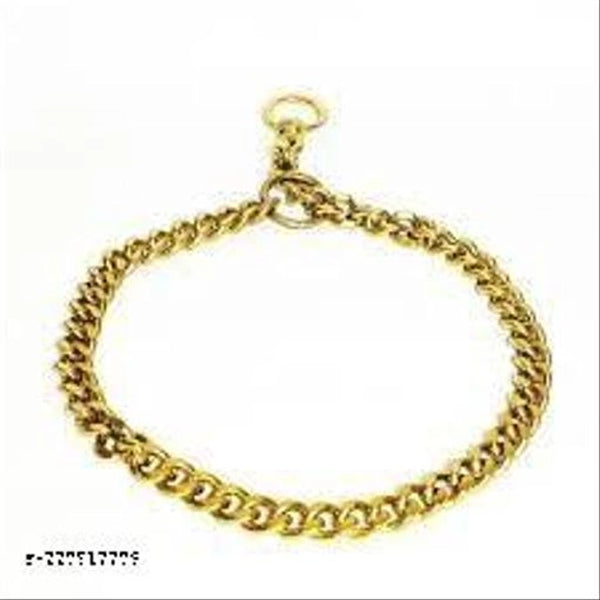 Brass Coller Chain for Pet (Multicolor, 24 inches)Brass Collar Chain for Pet Multicolor (24 Inches) | Strong Metal Chain Collar for Dogs | Durable & Stylish Pet Neck Chain