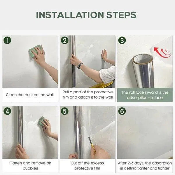 Self- Adhesive Transparent Electrostatic Wall Protection Film Buy 1 Get 1 Free.Clear Wall Protector Film – Waterproof & Removable Surface Guard