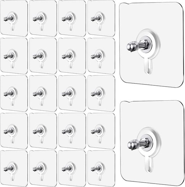 Wall Mount Screw Hooks for Kitchen Bathroom Bedroom Living Room 40 Pcs.Wall Mount Screw Hooks (40 Pcs) – Heavy Duty Multipurpose Hooks for Kitchen, Bathroom, Bedroom & Living Room