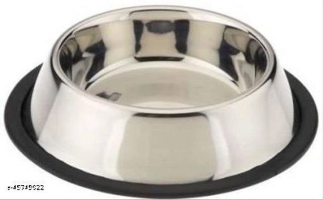 Stainless Steel Feeding Bowl for Pet (Multicolor, 150 ml)Stainless Steel Feeding Bowl for Pet Multicolor (150 ml) | Compact Food & Water Bowl for Dogs & Cats | Hygienic & Easy to Clean Pet Bowl